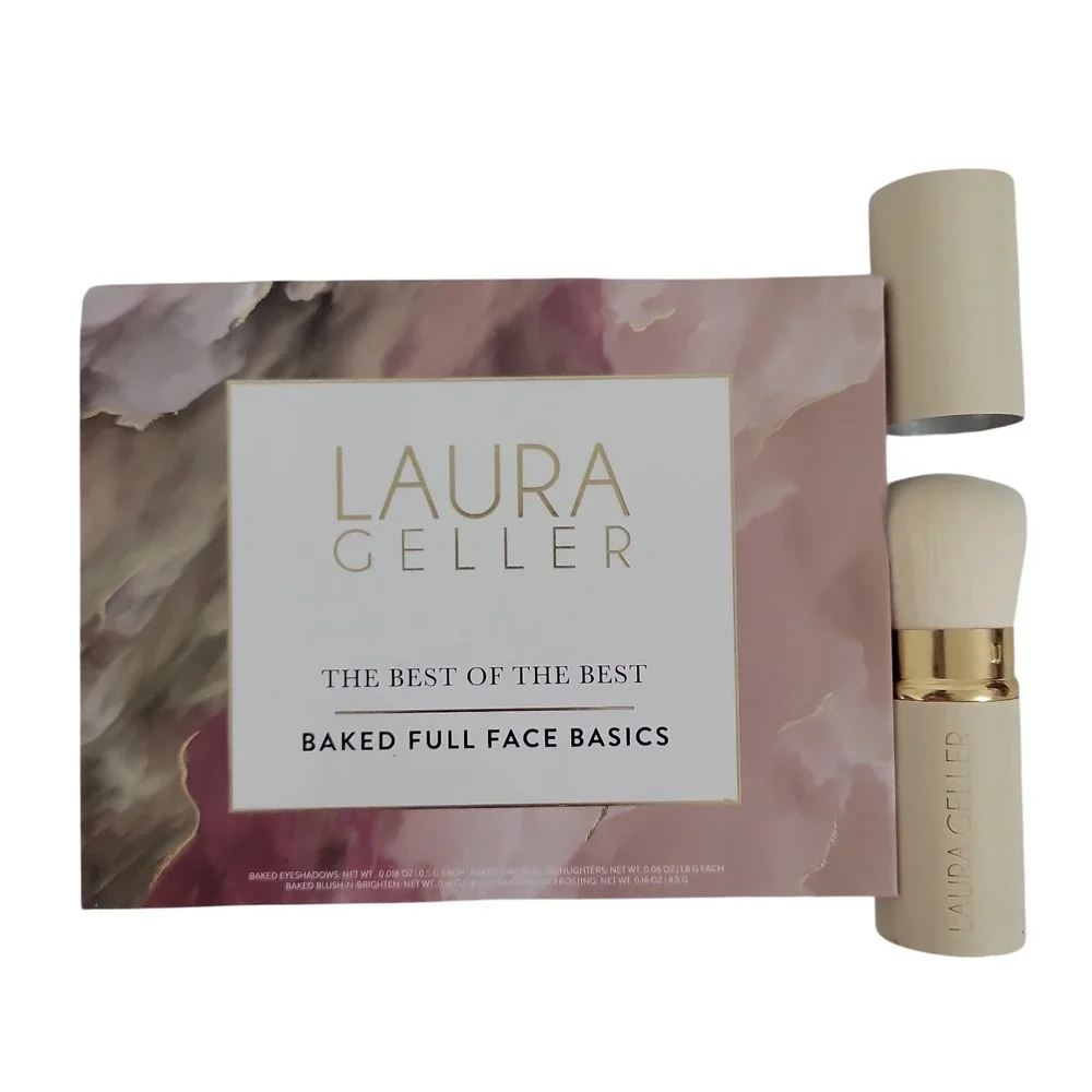 Laura Geller Best of the Best Baked Full Face Basics Palette & Brush NEW